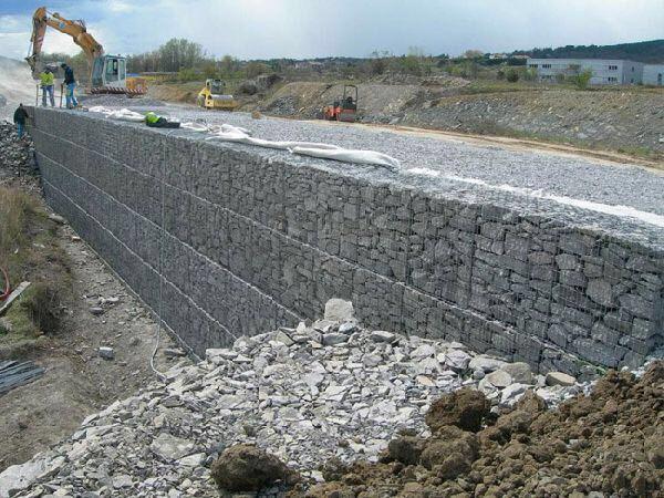 габион с армированной панелью